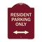 Signmission Reserved Parking Resident Parking Heavy-Gauge Aluminum Architectural Sign, 24" x 18", BU-1824-23039 A-DES-BU-1824-23039 - alternate 1